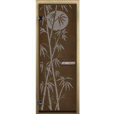 дверь стекло пмдк бамбук бронза